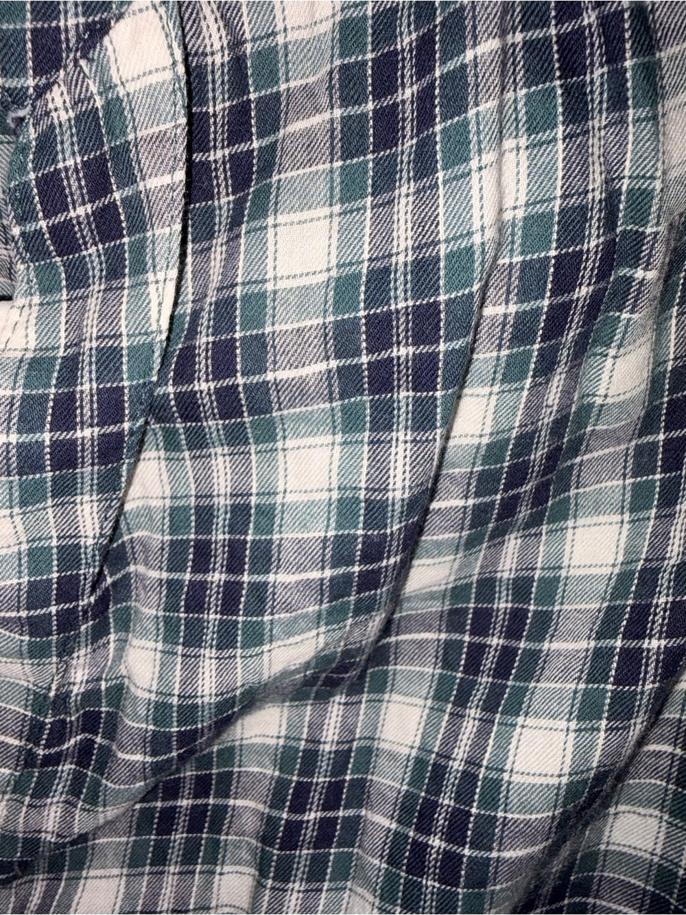 GAP Plaid Ruffle-Trim Button-Down Top - Picture 2 of 4